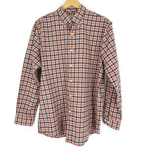 LL Bean Shirt Wrinkle Free Plaid